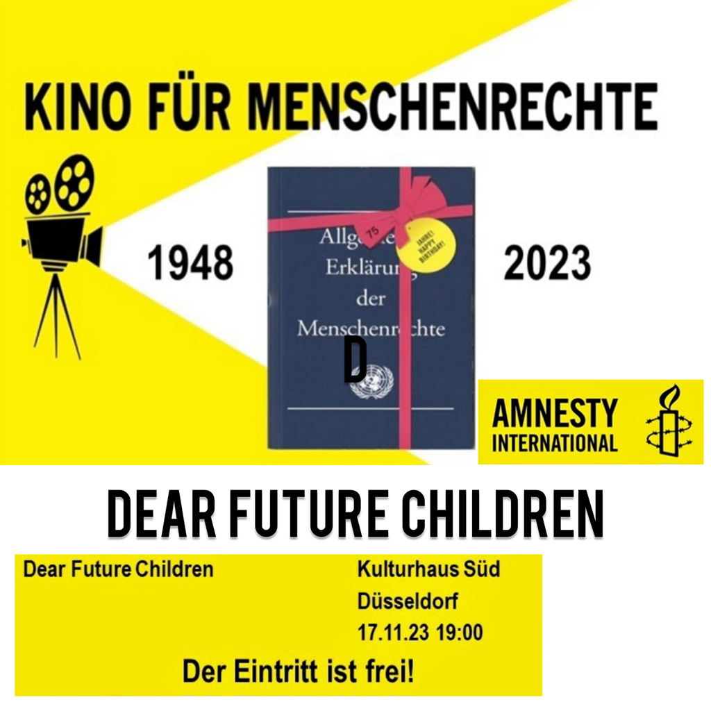 Flyer von Amnesty International Düsseldorf Süd