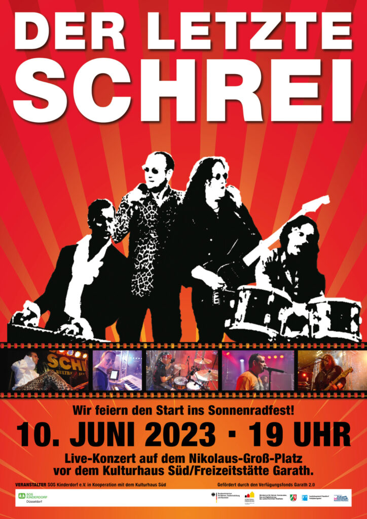 Konzertplakat der Band Der Letzte Schrei
